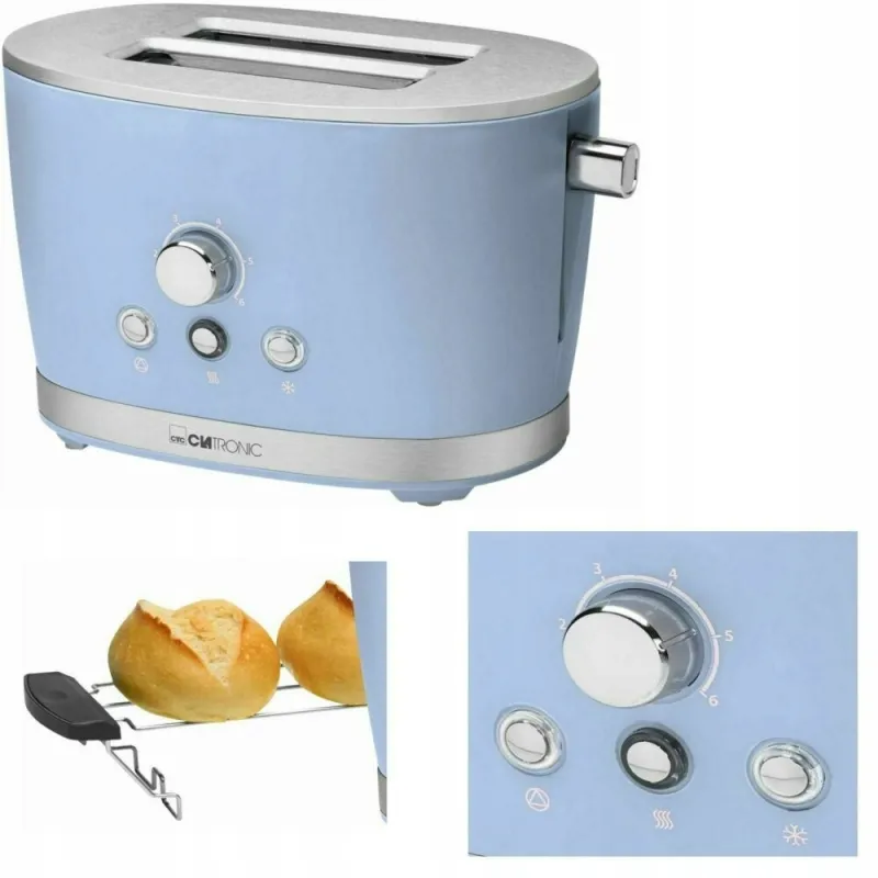 Тостер Clatronic TA 3690 Blue : насолоджуйтесь хрусткими тостами щоранку